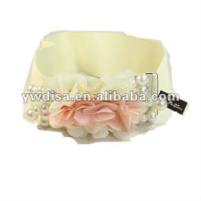 Women's Ivory Elastic Belt